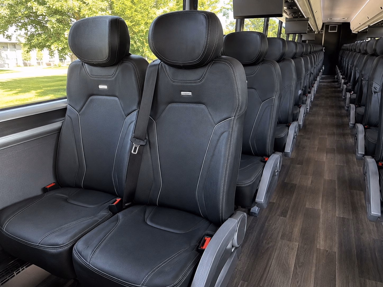 shelby wine tour brewery transportation onboard seating